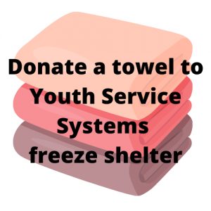 Donate a towel to Youth Service Systems freeze shelter (2)